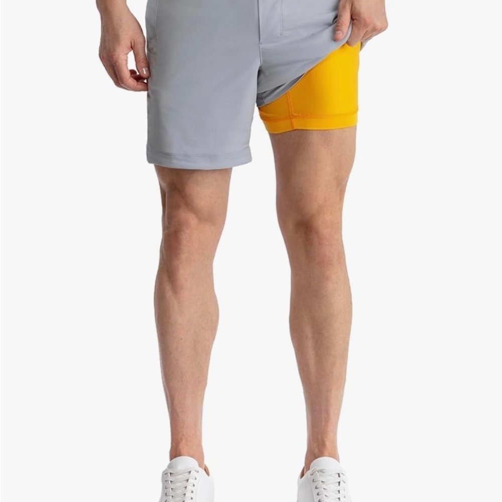 MEN’S Birddogs Light Gray Shorts - Picture 3 of 8